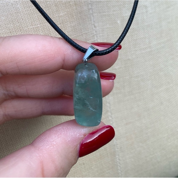 Handmade Funky Genuine Stone Chunk Amulet Necklace - Picture 8 of 16